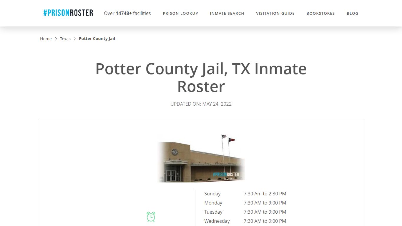 Potter County Jail, TX Inmate Roster